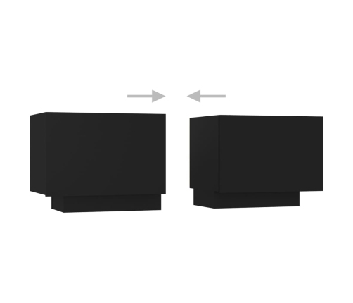 vidaXL Mueble para TV madera contrachapada negro 100x35x40 cm