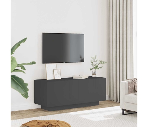 Mueble para TV madera contrachapada gris 100x35x40 cm