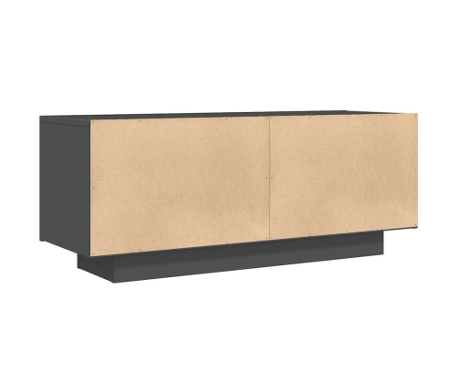 Mueble para TV madera contrachapada gris 100x35x40 cm