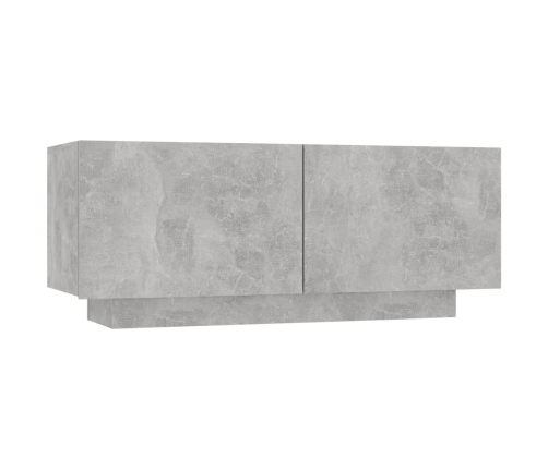 Mueble para TV contrachapada gris hormigón 100x35x40 cm