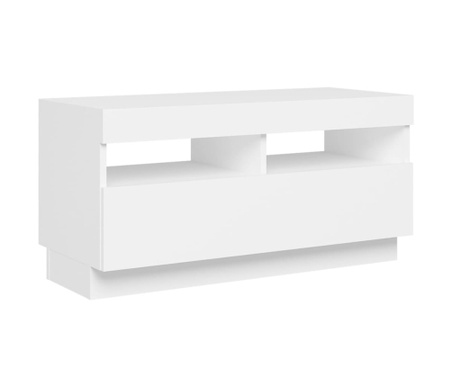 Mueble para TV con luces LED blanco 80x35x40 cm