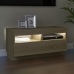 vidaXL Mueble de TV con luces LED roble Sonoma 80x35x40 cm