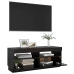 Mueble de TV con luces LED negro 100x35x40 cm