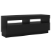 Mueble de TV con luces LED negro 100x35x40 cm