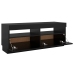 Mueble de TV con luces LED negro 100x35x40 cm