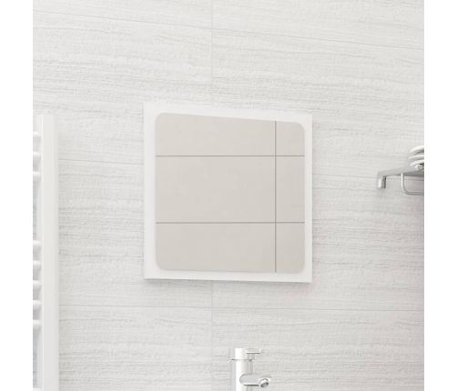 Espejo de baño madera contrachapada blanco 40x1,5x37 cm