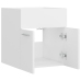 Armario para lavabo madera contrachapada blanco 41x38,5x46 cm