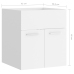 Armario para lavabo madera contrachapada blanco 41x38,5x46 cm