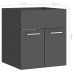 Armario para lavabo madera contrachapada gris 41x38,5x46 cm