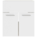 Armario para lavabo contrachapada blanco roble 41x38,5x46 cm