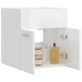 Armario para lavabo contrachapada blanco brillo 41x38,5x46 cm