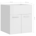 Armario para lavabo contrachapada blanco brillo 41x38,5x46 cm