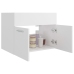 Armario para lavabo madera contrachapada blanco 60x38,5x46 cm