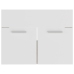 Armario para lavabo contrachapada blanco roble 60x38,5x46 cm