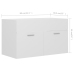 Armario para lavabo madera contrachapada blanco 80x38,5x46 cm