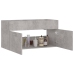 Armario para lavabo contrachapada gris hormigón 90x38,5x46 cm