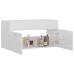 Armario para lavabo contrachapada blanco brillo 90x38,5x46 cm