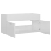 Armario para lavabo contrachapada blanco brillo 90x38,5x46 cm