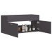 Armario para lavabo madera contrachapada gris 100x38,5x46 cm