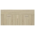 Armario para lavabo contrachapada color roble 100x38,5x46 cm