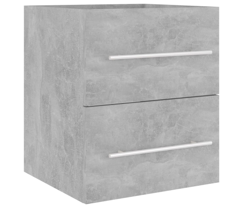 Armario para lavabo madera contrachapada gris 41x38,5x48 cm