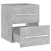 Armario para lavabo madera contrachapada gris 41x38,5x48 cm