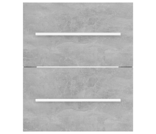 Armario para lavabo madera contrachapada gris 41x38,5x48 cm