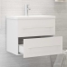 Mueble de lavabo madera de ingeniería blanco 60x38,5x48 cm