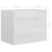 Mueble de lavabo madera ingeniería blanco brillo 60x38,5x48 cm