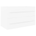 Armario para lavabo madera contrachapada blanco 80x38,5x48 cm