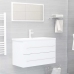 Armario para lavabo madera contrachapada blanco 80x38,5x48 cm