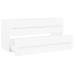 Armario para lavabo madera contrachapada blanco 100x38,5x48 cm