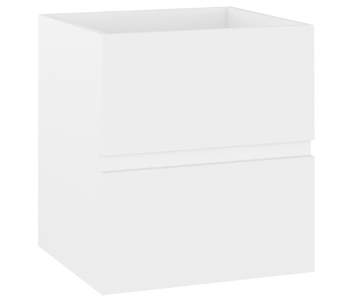 Armario para lavabo madera contrachapada blanco 41x38,5x45 cm