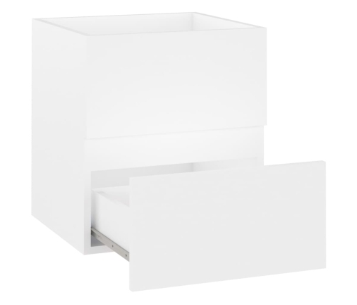 Armario para lavabo madera contrachapada blanco 41x38,5x45 cm