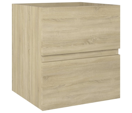 Armario de lavabo madera ingeniería roble Sonoma 41x38,5x45 cm