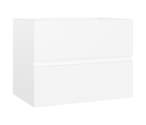 Armario para lavabo madera contrachapada blanco 60x38,5x45 cm