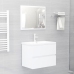 Armario para lavabo madera contrachapada blanco 60x38,5x45 cm