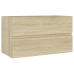 Armario lavabo madera contrachapada roble Sonoma 80x38,5x45cm