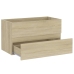 Armario lavabo madera contrachapada roble Sonoma 80x38,5x45cm