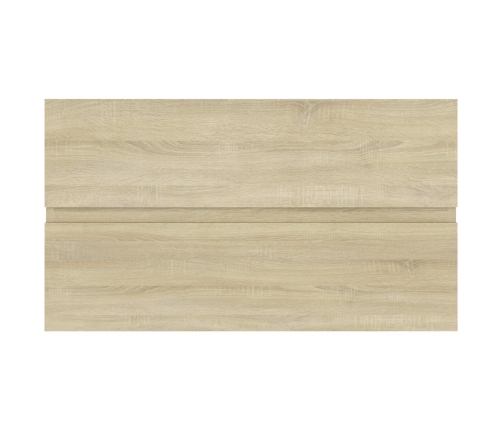 Armario lavabo madera contrachapada roble Sonoma 80x38,5x45cm