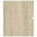 Armario lavabo madera contrachapada roble Sonoma 80x38,5x45cm