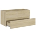 Armario lavabo madera contrachapada roble Sonoma 90x38,5x45 cm