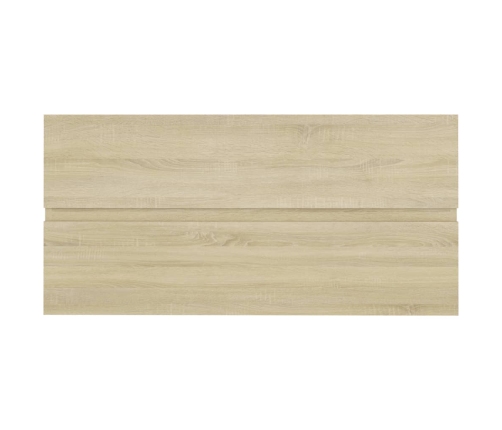 Armario lavabo madera contrachapada roble Sonoma 90x38,5x45 cm