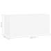 Armario para lavabo madera contrachapada blanco 100x38,5x45 cm