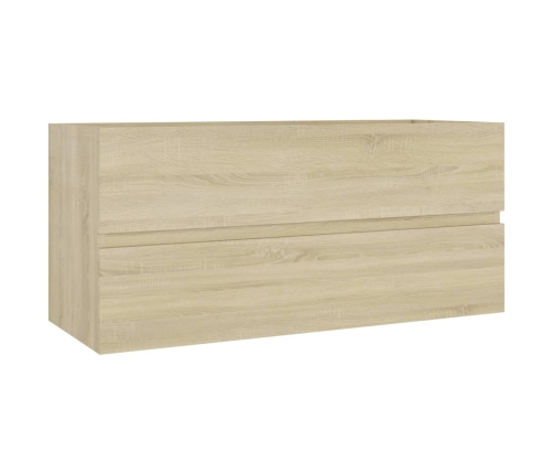 Mueble lavabo madera contrachapada roble Sonoma 100x38,5x45 cm