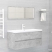 Armario para lavabo contrachapada gris hormigón 100x38,5x45 cm