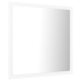 Espejo de baño LED acrílico blanco 40x8,5x37 cm