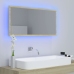 Espejo de baño LED acrílico color roble Sonoma 90x8,5x37 cm