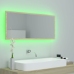 Espejo de baño LED acrílico color roble Sonoma 100x8,5x37 cm