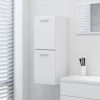 Armario de baño madera contrachapada blanco 30x30x80 cm